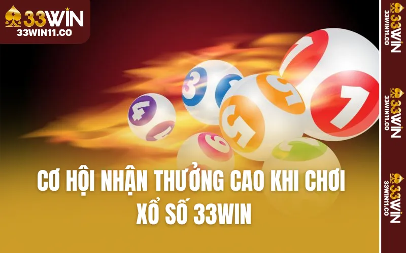 Cơ hội nhận thưởng cao khi chơi xổ số 33WIN